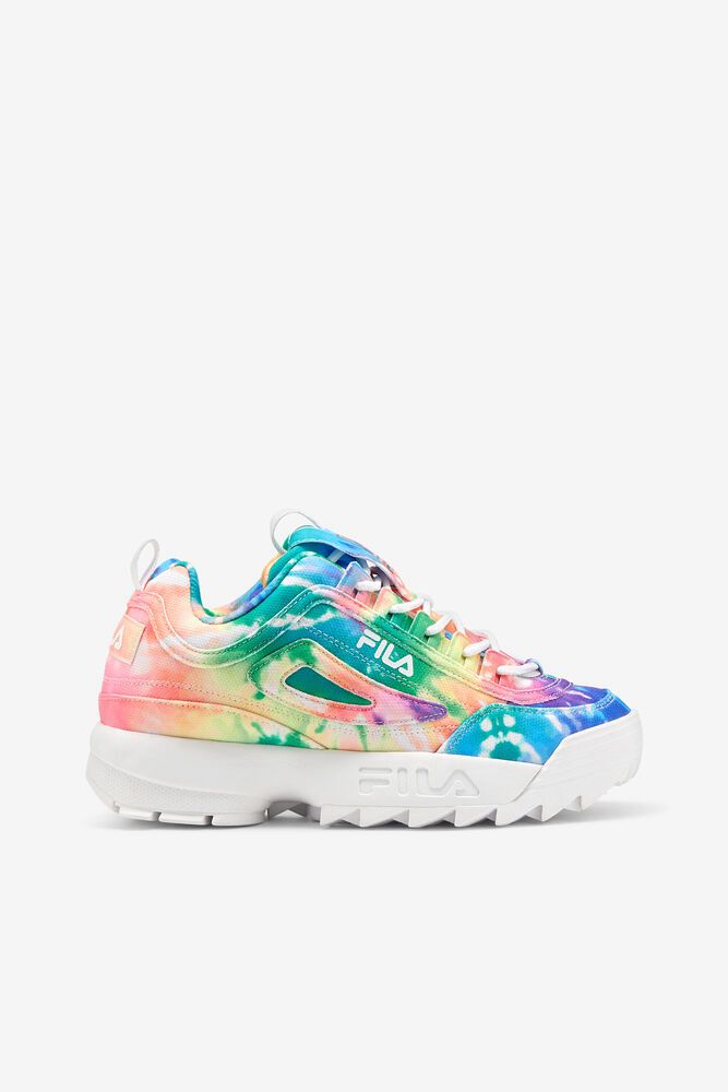 Fila Disruptor 2 Tie Dye Multicolor Sneakers Womens - NZ 81047-YVFZ